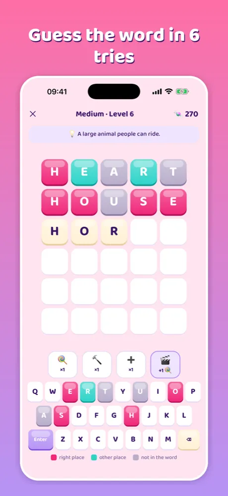 Ludivela word game: guess the word in 6 tries